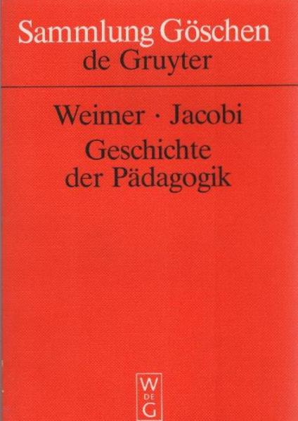 Geschichte der Pädagogik.