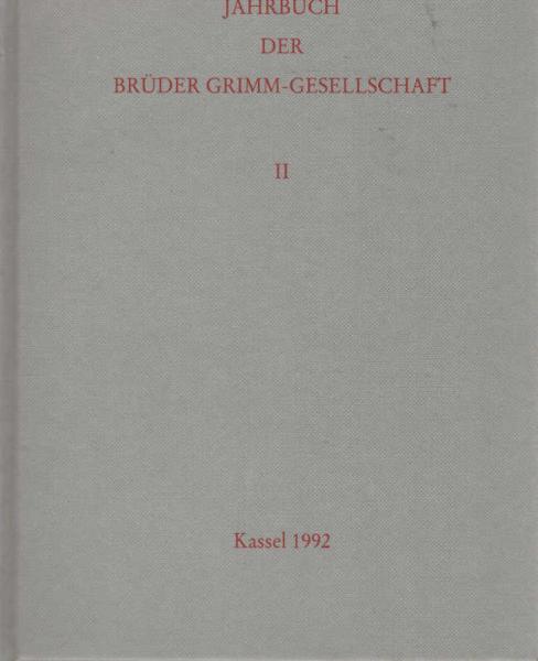Jahrbuch der Brüder-Grimm-Gesellschaft: 1992