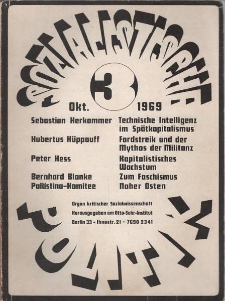 Sozialistische Politik; 1. Jahrgang, Heft 4, Dezember 1969 :