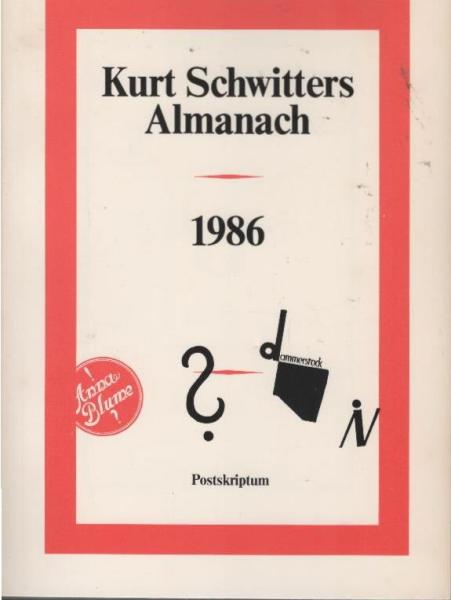 Kurt Schwitters Almanach 1986