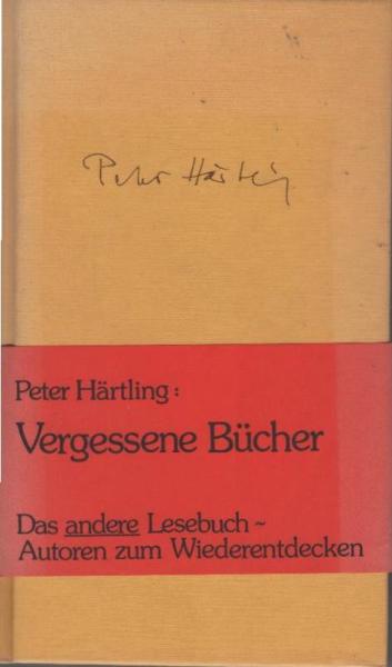 Vergessene Bücher : Hinweise u. Beispiele.