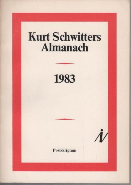 Kurt Schwitters Almanach No. 1983