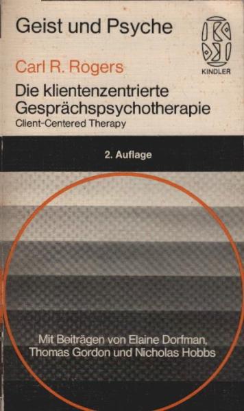 Die klientenzentrierte Gesprächspsychotherapie = Client-centered therapy.