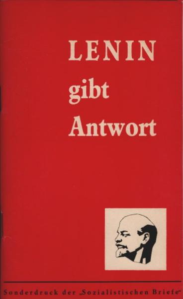 Lenin gibt Antwort : Ausgewählte Zitate.