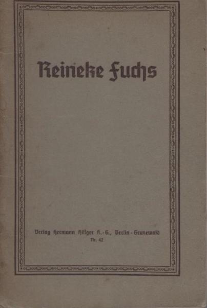 Reineke Fuchs : Nach Simrocks.