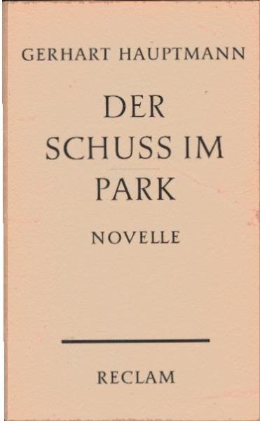 Der Schuss im Park : Novelle.