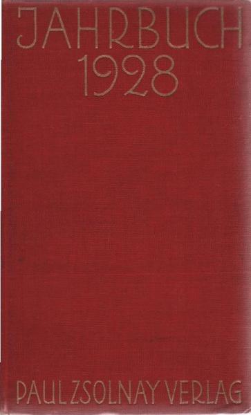 Paul Zsolnay Verlag Jahrbuch 1928