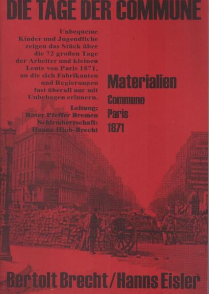 Die Tage der Kommune Materialien Commune Paris 1871