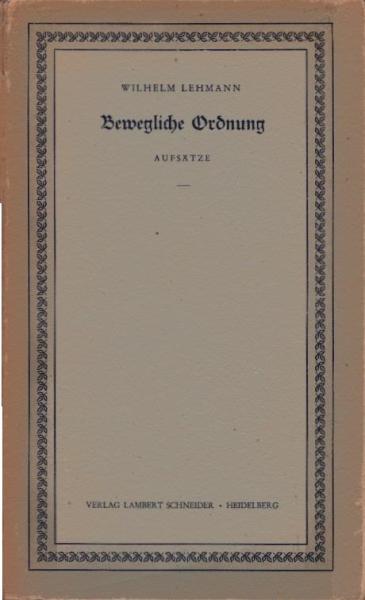 Bewegliche Ordnung : Aufsätze.