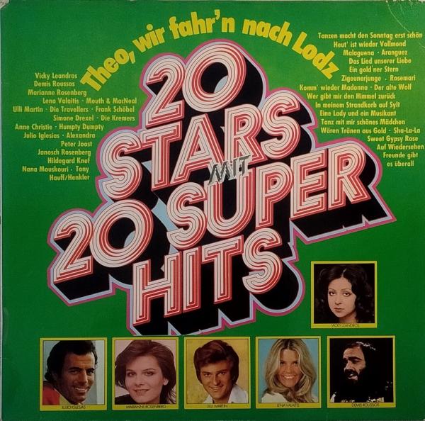 20 Stars Mit 20 Super Hits (Theo, Wir Fahr'n Nach Lodz) [Vinyl, LP, Compilation, Club Edition]