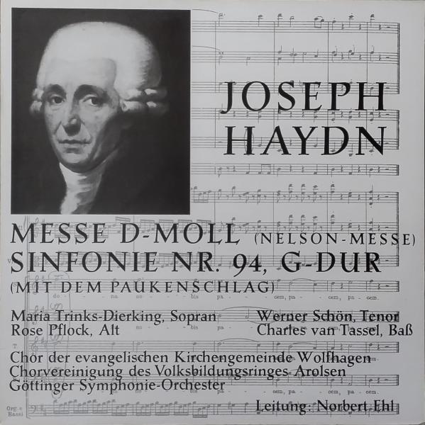 Joseph Haydn. Messe D-Moll (Nelson-Messe). Sinfonie Nr. 94, G-Dur (Mit dem Paukenschlag) [2 x Vinyl, LP, Album]