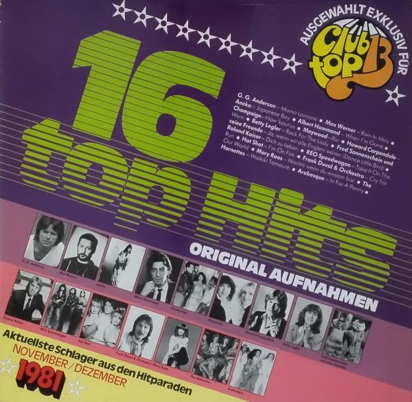 16 Top Hits - Aktuellste Schlager Aus Den Hitparaden November / Dezember 1981 [Vinyl, LP, Compilation]