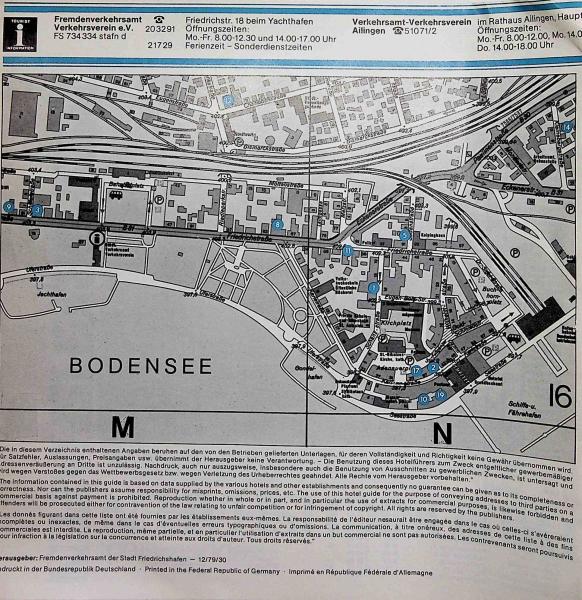 Faltblatt - Stadtplan Friedrichshafen