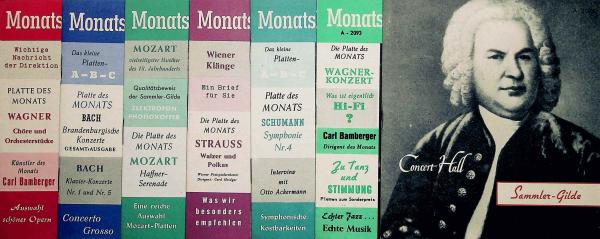 Monatsheft der Concert-Hall Sammler-Gilde. 7 Heftchen.