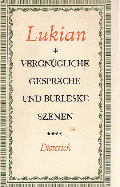 Vergnügliche Gespräche und burleske Szenen.