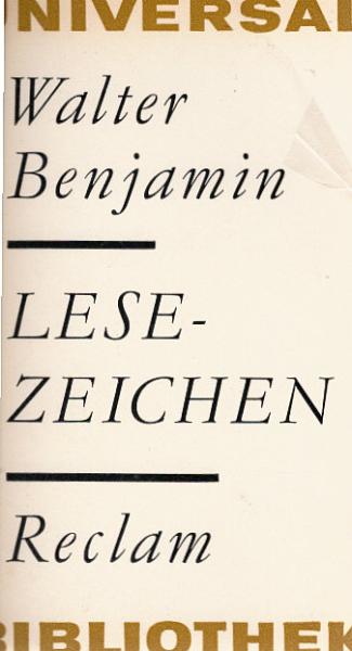Lesezeichen : Schriften z. deutschsprachigen Literatur.