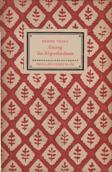 Gesang des Abgeschiedenen : Gedichte.