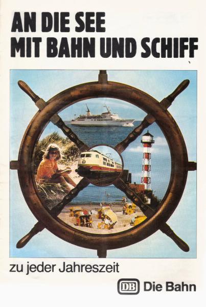 An die See mit Bahn und Schiff zu jeder Jahreszeit[Faltprospekt]