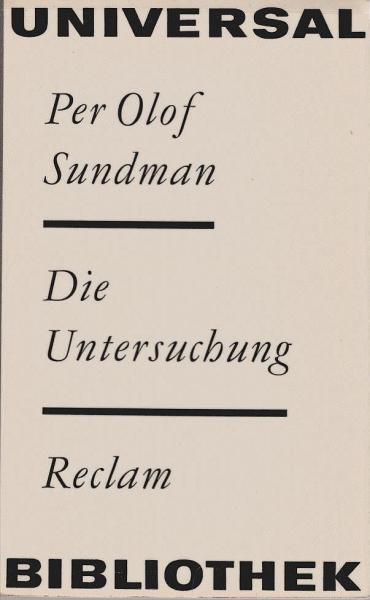 Die Untersuchung : Roman.