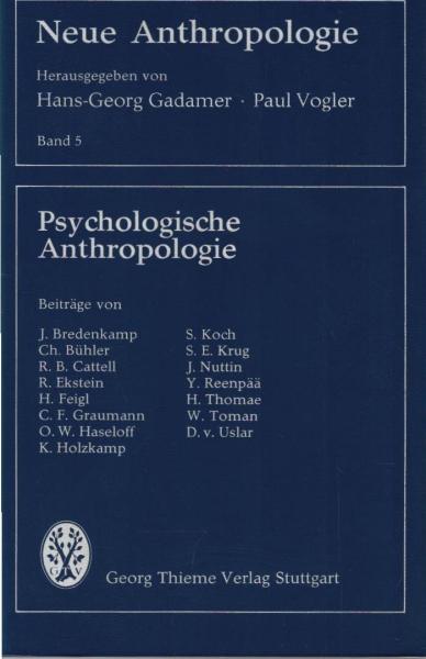 Psychologische Anthropologie.