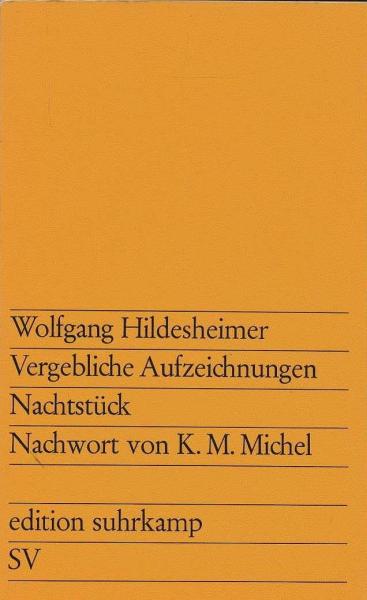 Vergebliche Aufzeichnungen.