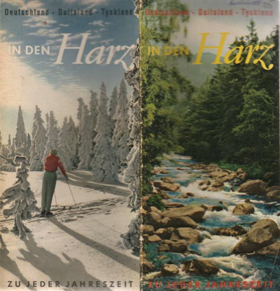 In den Harz zu jeder Jahreszeit [Faltprospekt mit Karte]