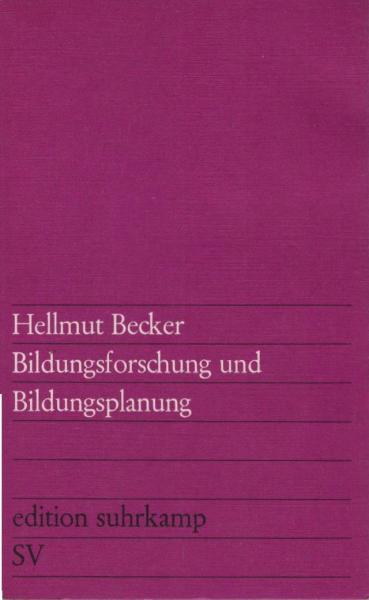 Bildungsforschung und Bildungsplanung.