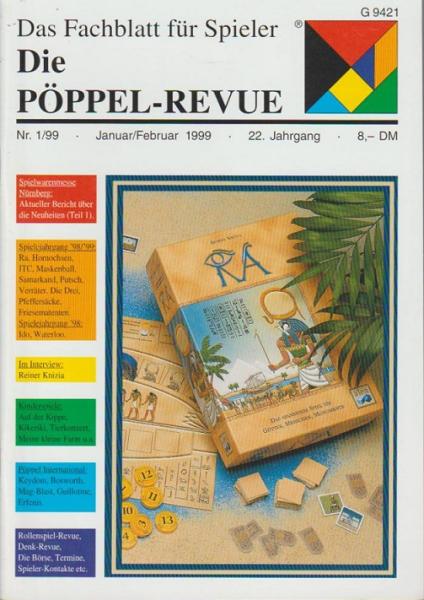 Die Pöppel-Revue. Das Fachblatt für Spieler; 22. Jg. Jan./ Febr. 1999, Nr. 1/99.