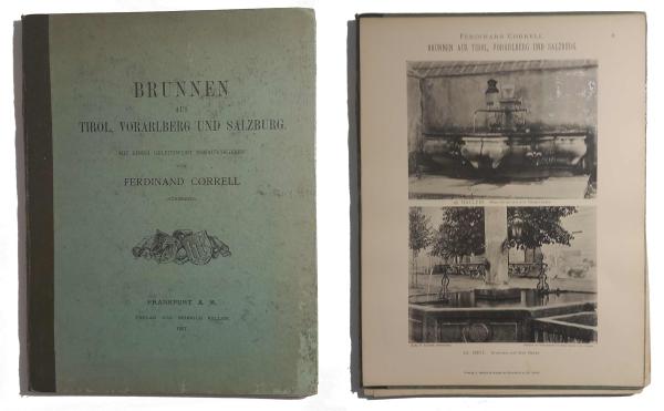 Brunnen aus Tirol, Vorarlberg und Salzburg. Mappe mit 30 Bildtafeln.