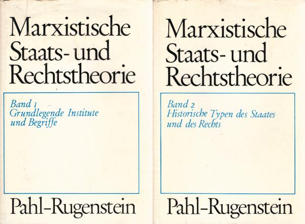 Marxistische Staats- und Rechtstheorie. 2 Bände.