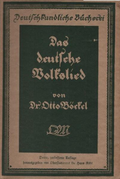 Das deutsche Volkslied.