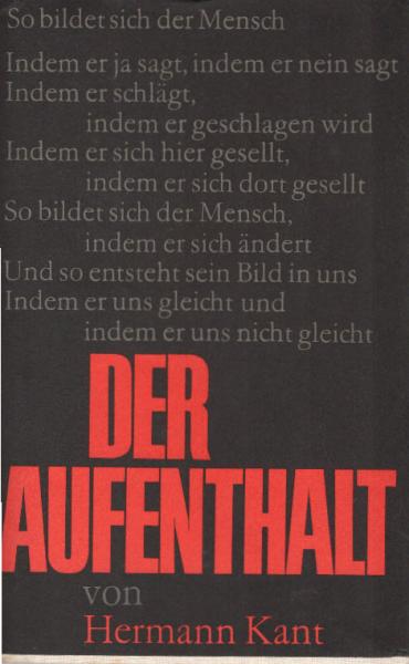 Der Aufenthalt : Roman.