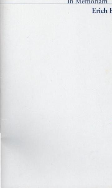 In Memoriam Erich Herzog.