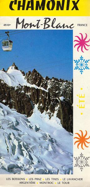 Mont-Blanc Chamonix. Decembre a mai: tous les sports d'hiver. Mai a octobre tous les sports d'ete.