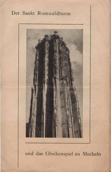 Der Sankt romualdturm und das Glockenspiel zu Mecheln