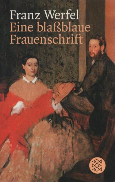 Eine blassblaue Frauenschrift.