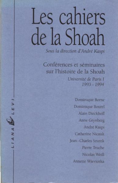 Les Cahiers de la shoah