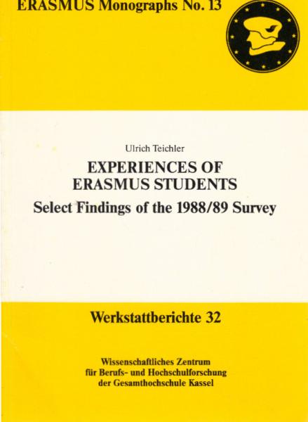 Experiences of ERASMUS students : select findings of the 1988.