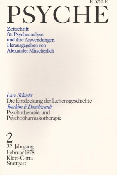 Psyche. Zeitschrift für Psychoanalyse und Ihre Anwendungen. 2. Heft, Februar 1978.