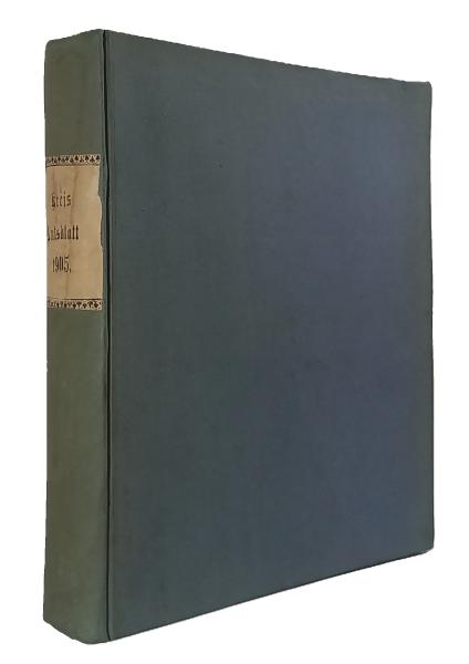 Königlich Bayerisches Amtsblatt der Oberpfalz und von Regensburg 1905.