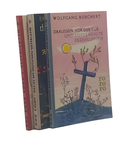 E. Kuby, W. Bochert, G. v. Rezzori, rororo. 3 Bücher. Bücherpaket.