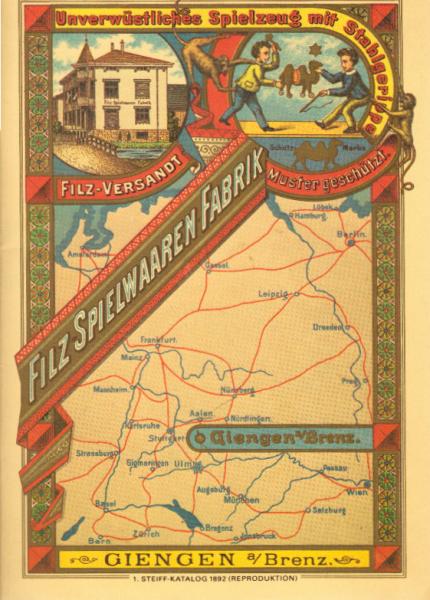 Filzspielwarenfabrik. Abteilung I. Filz-Spielwaaren-Fabrikation. Reprint des Originalkataloges von 1892.