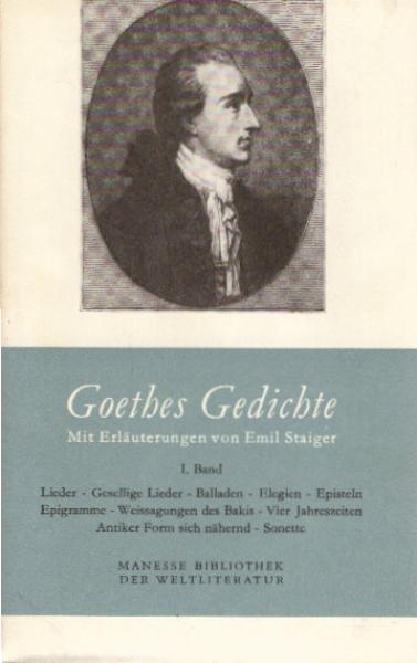 Manesse Bibliothek der Weltliteratur. 1. Band.
