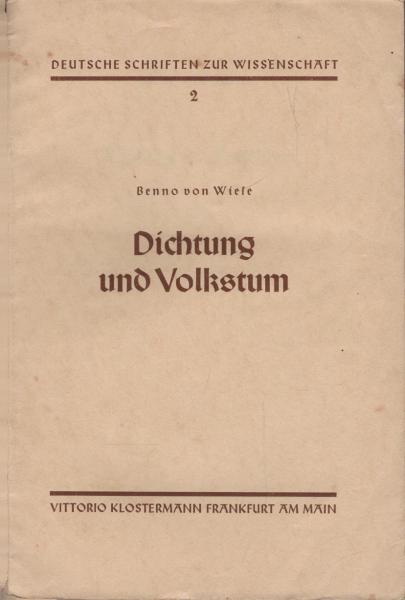 Dichtung und Volkstum.