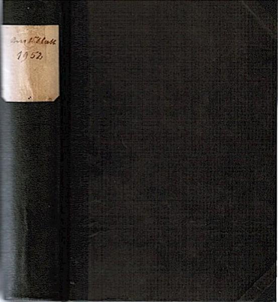 Amtsblatt des Hessischen Ministers für Erziehung und Volksbildung, Jahrgang 5 ( 1952 ), mit Inhaltsverzeichnis und Sachregister;