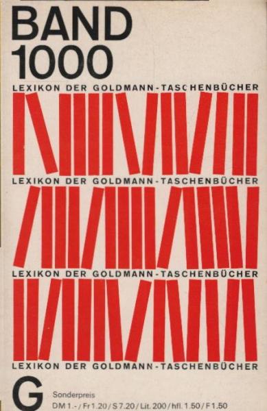 Band 1000. Lexikon der Goldmann-Taschenbücher