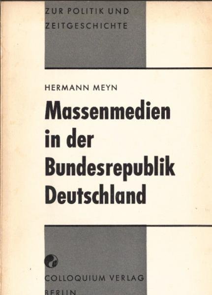 Massenmedien in der Bundesrepublik Deutschland.