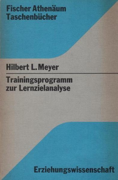 Trainingsprogramm zur Lernzielanalyse.