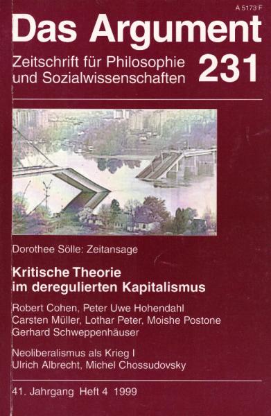 Das Argument. Zeitschrift für Philosophie und Sozialwissenschaften. Nr. 231., Kritische Theorie im deregulierten Kapitalismus.