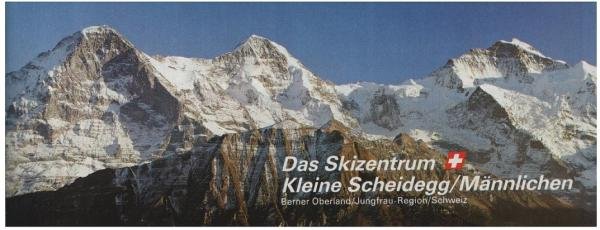 Das Skizentrum Kleine Scheidegg/ Männlichen. Berner Oberland/ Jungrau-Region/ Schweiz [Werbeprospekt]